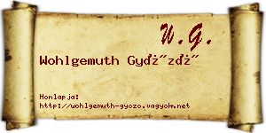 Wohlgemuth Győző névjegykártya